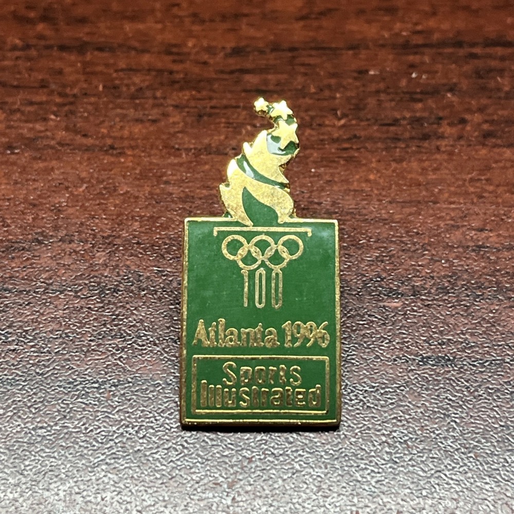1996 Atlanta Olympics Sports Illustrated Magazine Sponsor Lapel Hat Pin